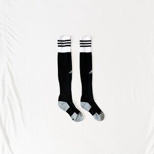 Adidas Cope Zone Cushion II Black & White Soccer Socks, One Size